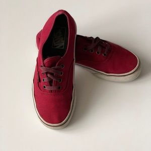 Vans burgundy